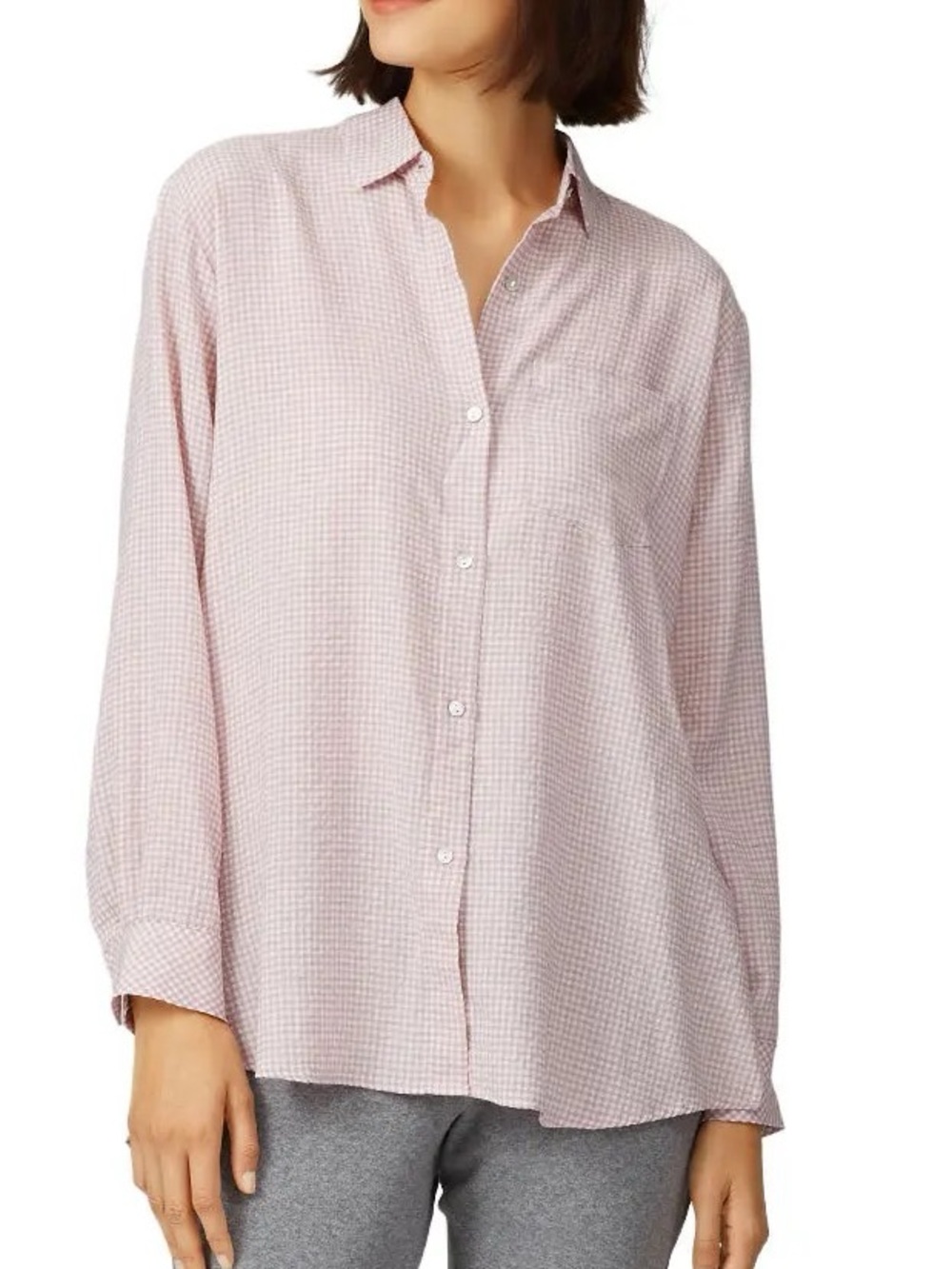 Hatch the Boyfriend Button-Up Gingham Shirt